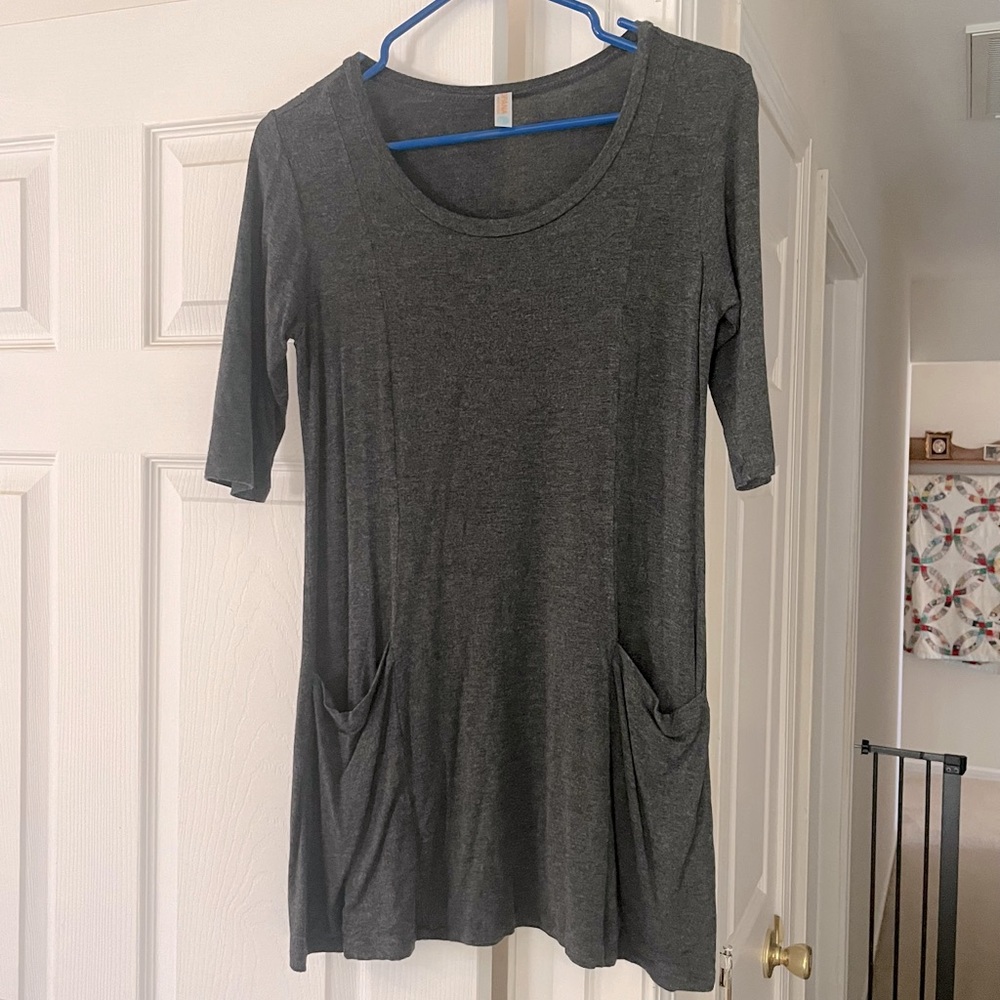 Gray Tunic Top